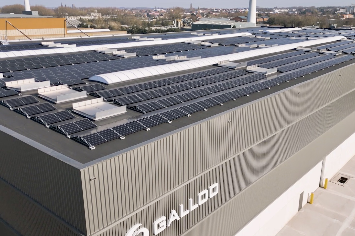 Trevion zonneveld bij Galloo Menen